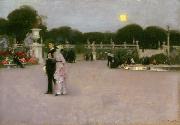 John Singer Sargent The Luxembourg Gardens at Twilight (mk18) oil on canvas